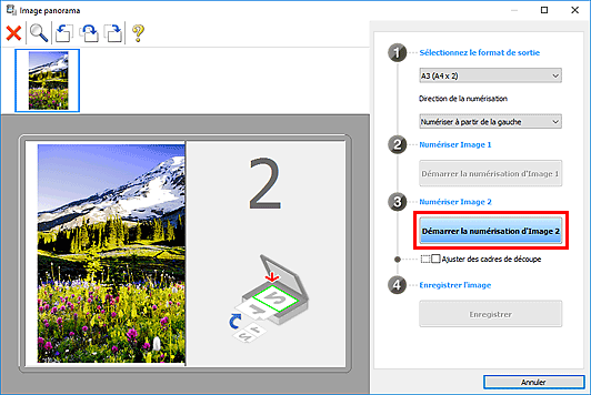 figure : fenêtre Image panorama